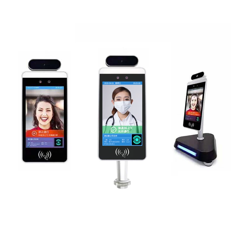 

Non touch face recognition thermometer thermal temperature measurement camera with android system