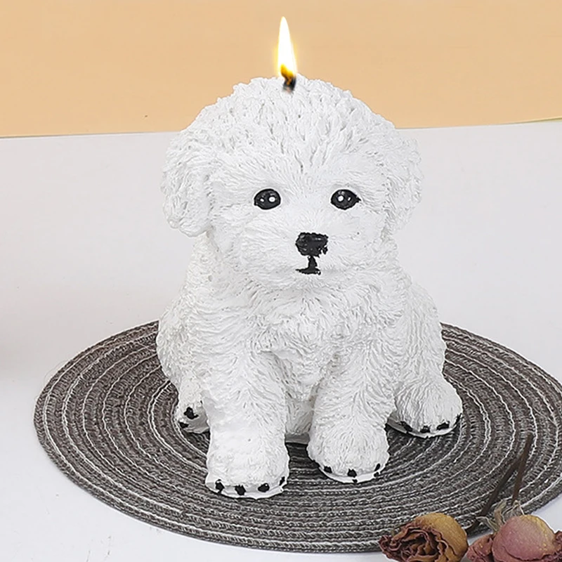 Силиконовая форма большого размера в виде Милого Животного щенка для рукоделия