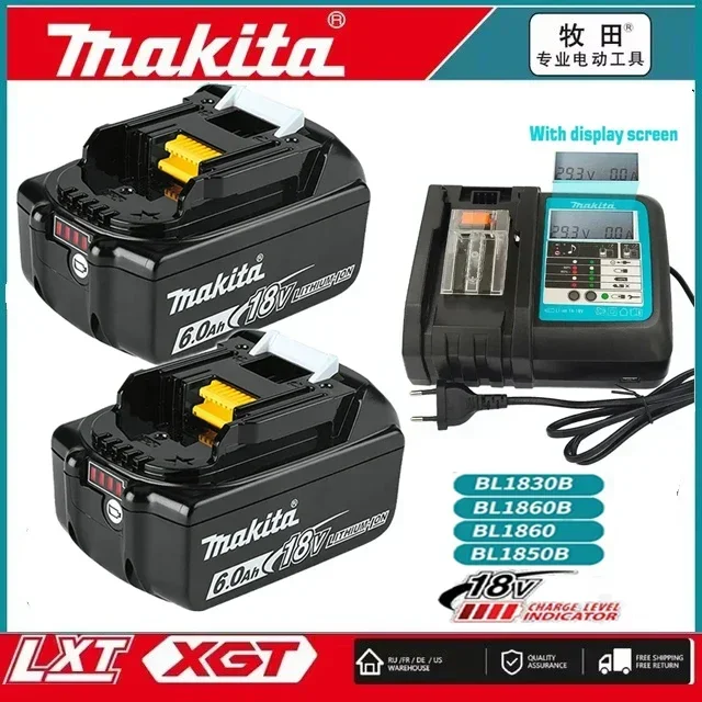 Литий-ионный аккумулятор Makita 18 В BL1860B DDF487 DTW190 DTD156 DHP485