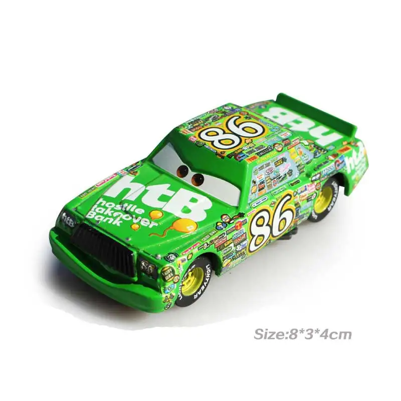 6 Стиль Чик Хикс Дисней Пиксар Автомобили 2 3 Металлик Металлический слиток 1:55 Молния Маккуин Круз Джексон Дети Игрушки Для Детей Подарок Мальчик
