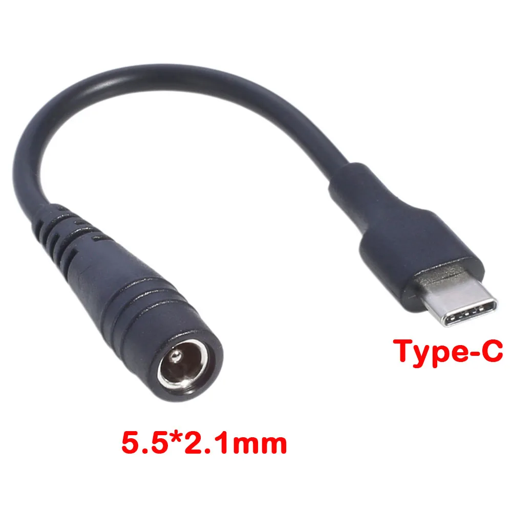 

DC Type-c female to 5.5*2.1 female Cables 5521 Power Jack DC Power Conector 5.5x2.1 adapter USB Type C Converter