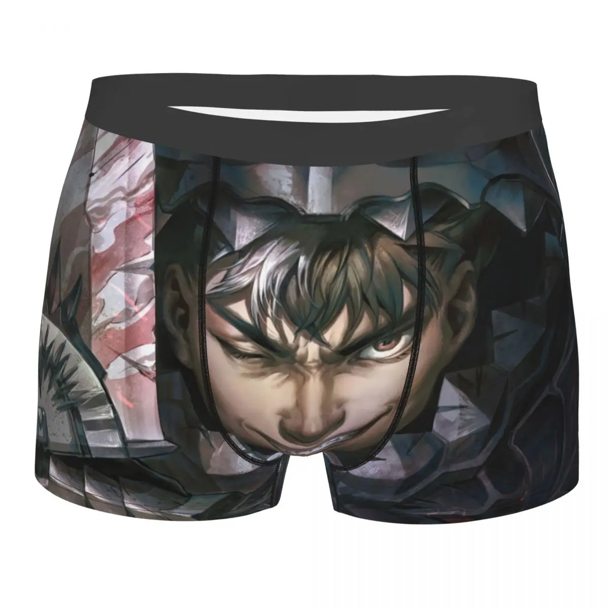 

Мужские трусы-боксеры Swordman, дышащее креативное нижнее белье с рисунком грифффит бехит манга, шорты с принтом, подарок на день рождения