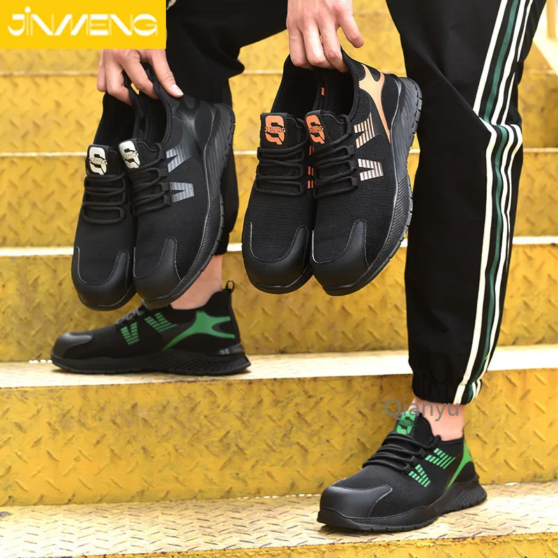 

The Latest Upgraded Men's and Women's Steel Toe Work Safety Shoes Anti-smashing Anti-skid Anti-piercing Sports Protective Boots
