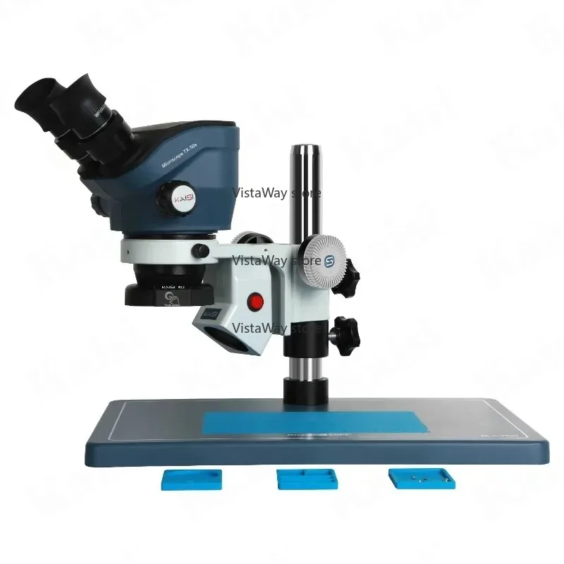 Фото Kaisi TX-50S Microscopio For Pcb Bga Mobile Repair With144 LED Light 7-50X Microscopes №1