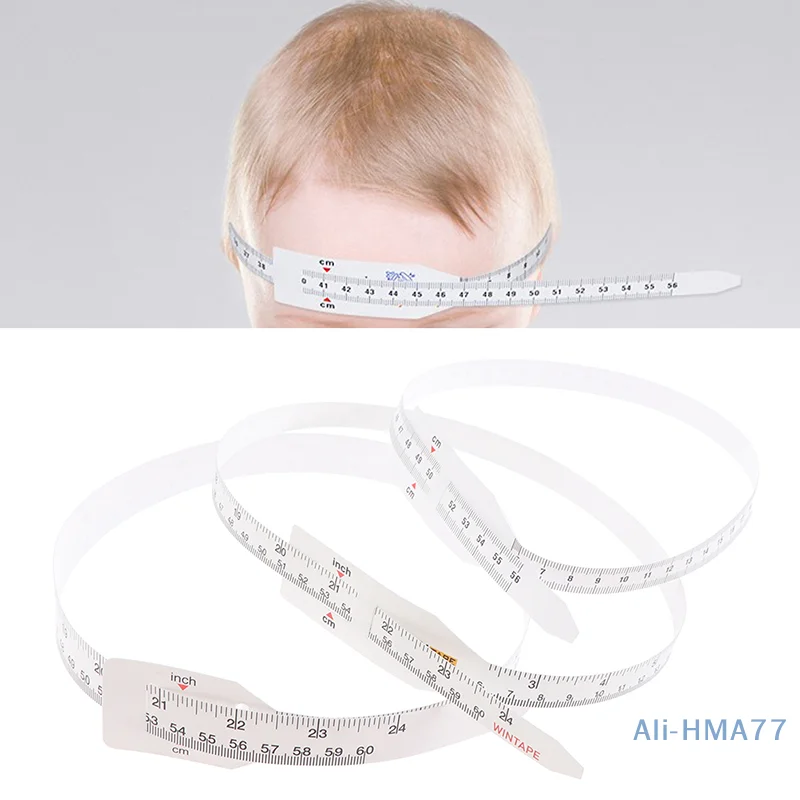 Неэластичная пластиковая рулетка по окружности головы линейка детская