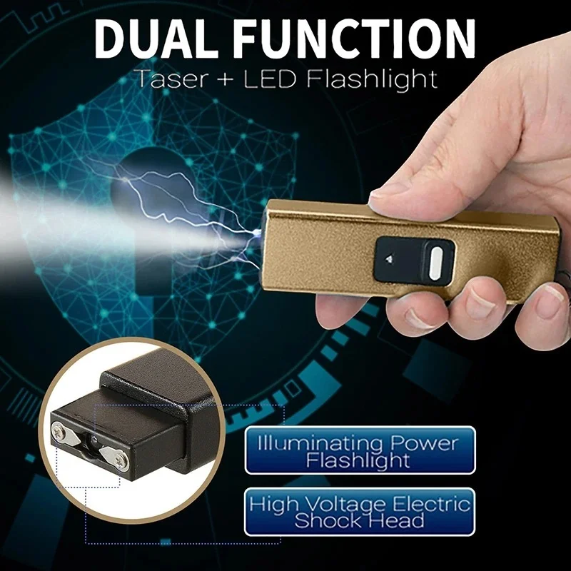 

1 Pcs Multi-function Flashlight EDC Self-defense Flashlight USB Rechargeable Igniter Outdoor Anti-wolf Emergency Safety Tools