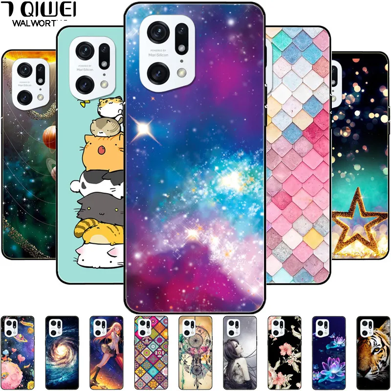 

For OPPO Find X5 5G Case 6.55'' Soft Silicone Protective TPU Back Cover for Oppo Find X5 Pro 5G 6.7'' Phone Case FindX5 Para Bag