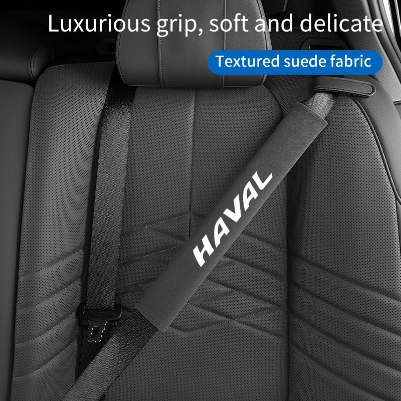 Extra Long Seat Belt Cover PU Tumbled Leather 40CM Shoulder Pad Protector For Great Wall Haval F7 H6 H2 H3 H5 H7 H8 H9 M4 F
