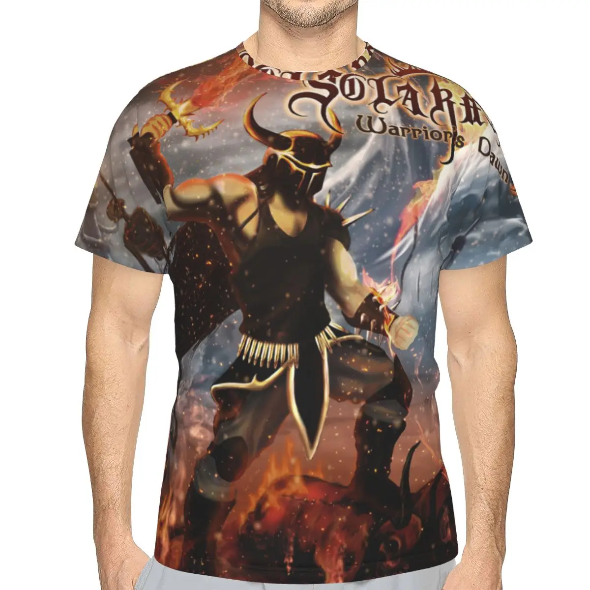 

Acov Casual Polyester TShirt Wizards And Warriors Celestial Sphere Intersection Creative Comfortable Thin T Shirt Male Special