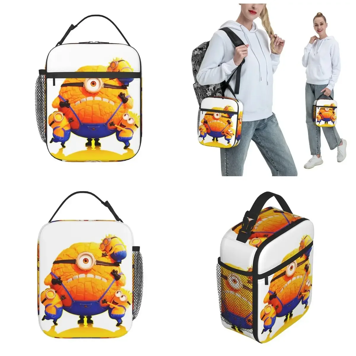 Ланч-бокс С Мультяшным Принтом Mega Minions Для Женщин И Мужчин Изолированный