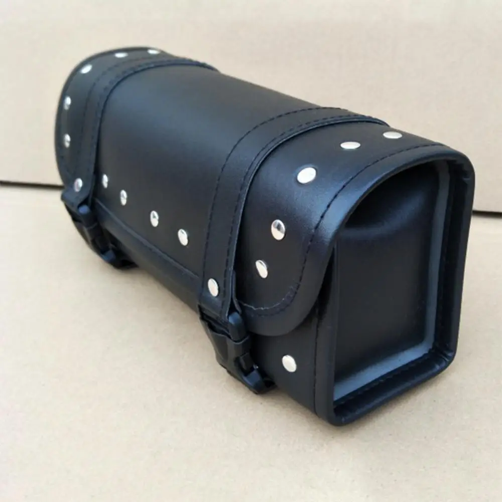 

2021 Hot Sell Motorcycle Faux Leather Waterproof Saddlebag Front Rear Pocket Pouch Storage Bag