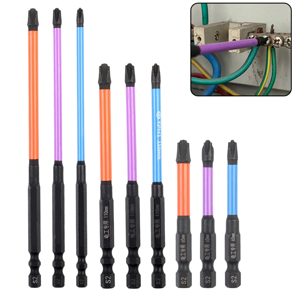 

Magnetic Special Slotted Cross Screwdriver Bit ForElectrician FPH1 FPH2 65-150mm