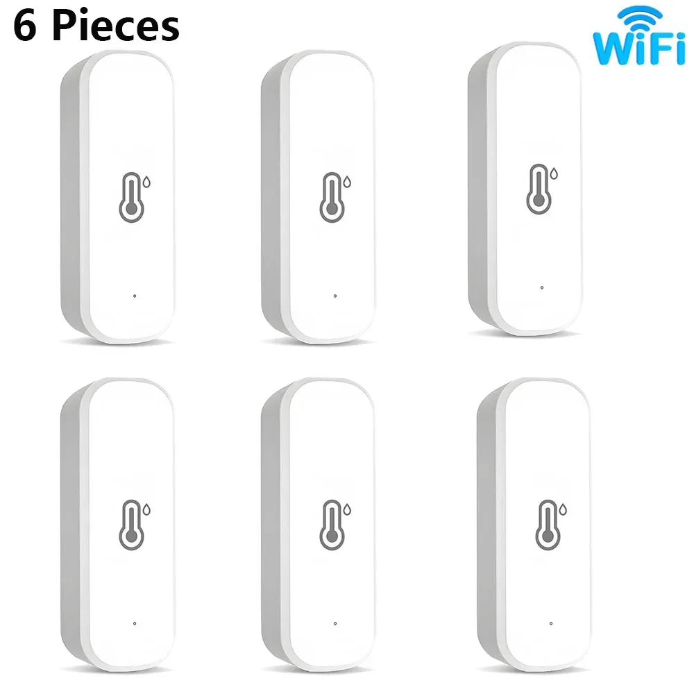 

Датчик температуры и влажности Tuya Wi-Fi Smart Life APP Control Home Не требуется концентратор с питанием от батареи Работа с Alexa Google Home