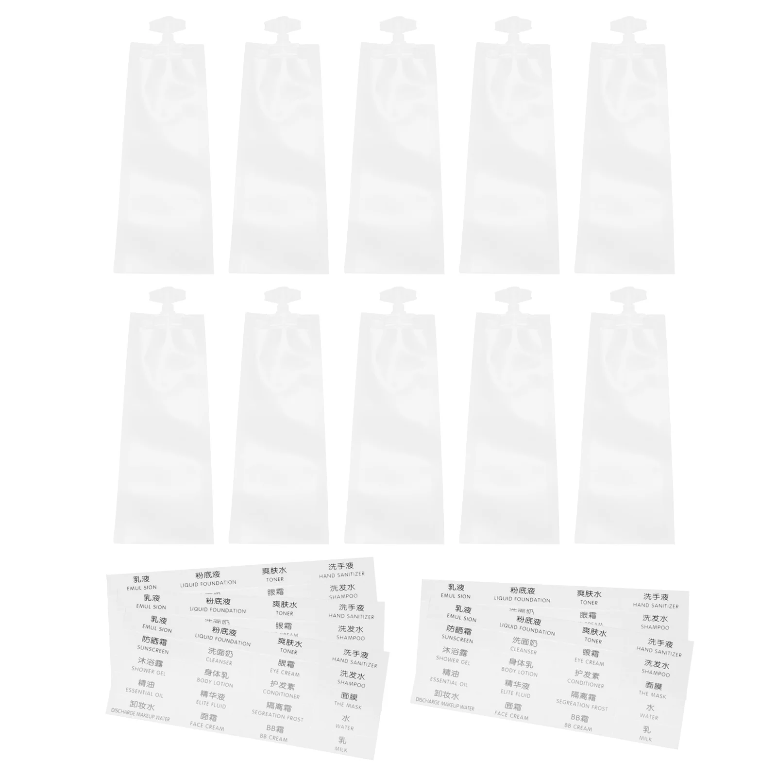 

Bags Bag Squeeze Lotion Pouchsqueezablecontainer Shampoo Leakproof Shower Empty Practical Refillable Liquidspout Storage Travel