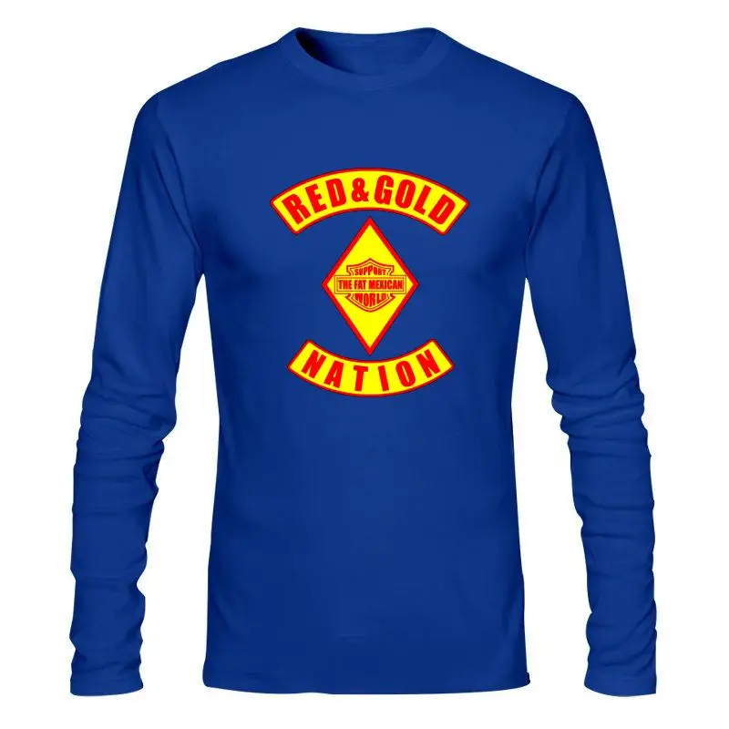 

Мужская одежда, новая мужская футболка, красная и Золотая государственная Бандидос, черная футболка, забавная односторонняя футболка, нови...