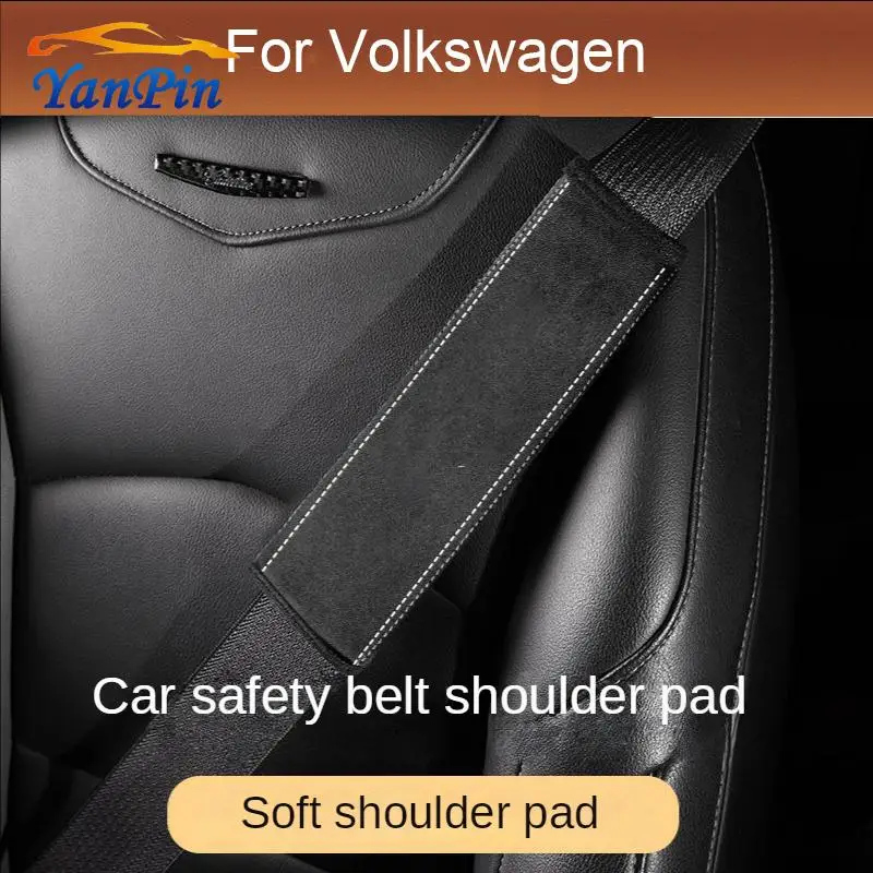 

(Пара) Автомобильный Ремень безопасности наплечный Чехол замша подходит для Volkswagen Polo/Jetta/ Vento/ Beetle/Golf Mk6/Golf