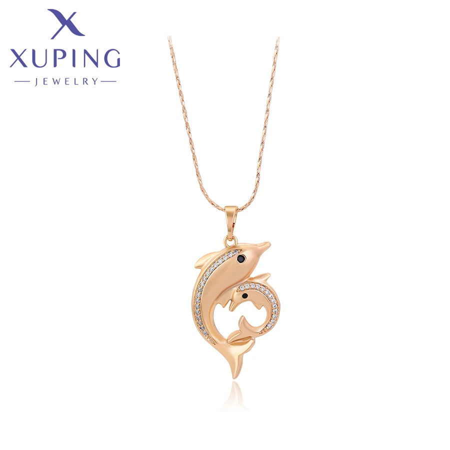 

Xuping Jewelry New Arrival Fashion Summer Dolphin Pendant Necklace Women Girls Lovely Exquisite Gift X000468374