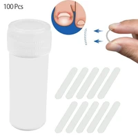 100 pcs ingrown toenail correction tool ingrown toe nail treatment elastic patch sticker straightening clip brace pedicure tool
