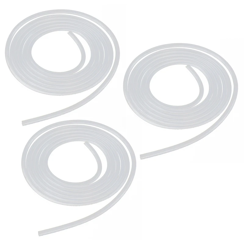 

3Pcs 2 Meter Silicone Tube Silicone Tube Pressure Hose Highly Flexible 8 X 10Mm