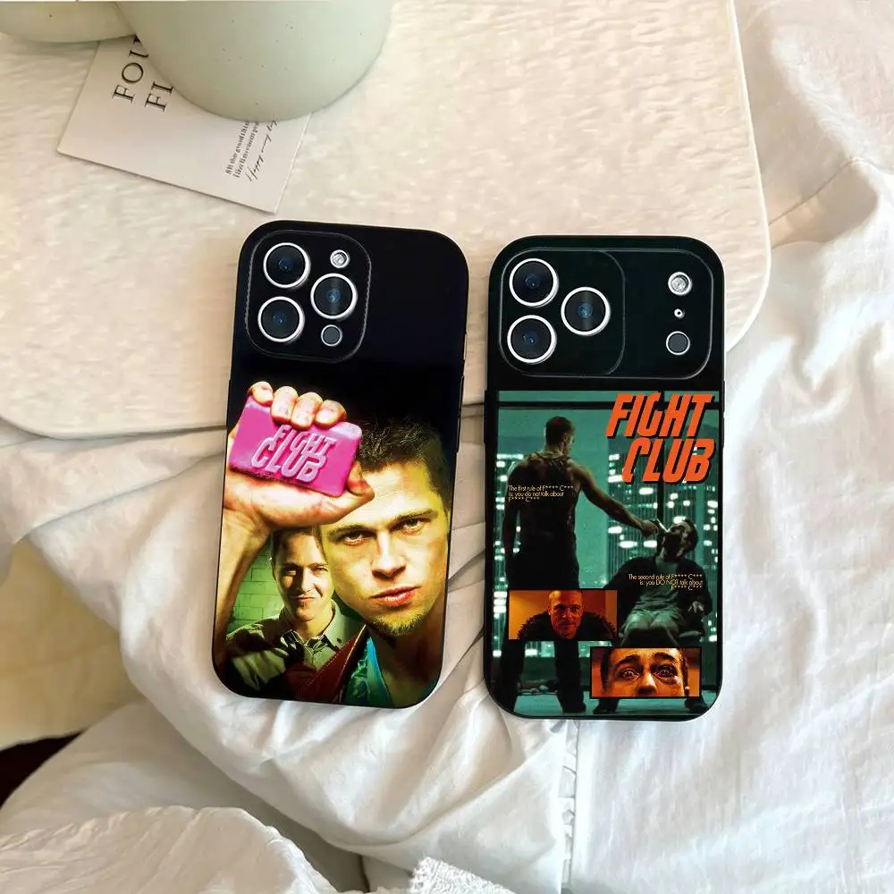 Фото Модный уникальный чехол F-Fight C-Club Movie для iPhone 17, 16, 15, 14, 13, 12, 11 Plus, Pro Max и других моделей, мягкий черный чехол №1