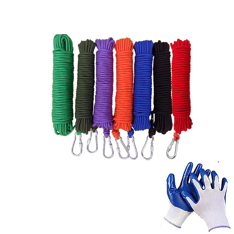New Salvage Rope Fishing Magnet Rope Suitable For Outdoor Camping Deep Sea Salvage Strong Search Magnetic Fishing Pot Fishing