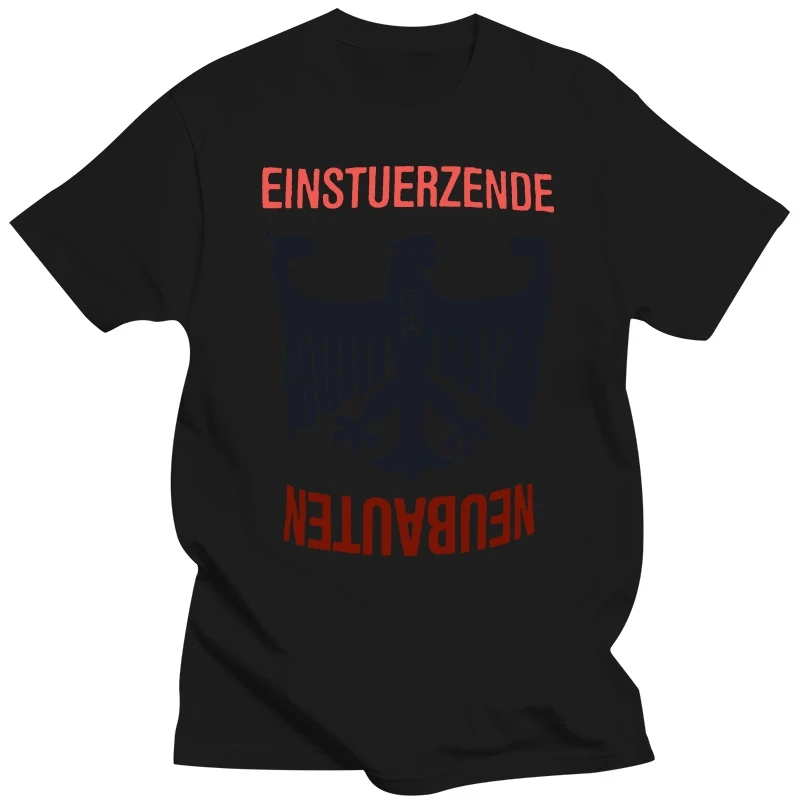 Фото Летняя футболка для мужчин, юморная футболка Einsturzende Neubauten - Funf Auf Der Nach Oben Offenen Richterskala - футболка повседневные футболки №2