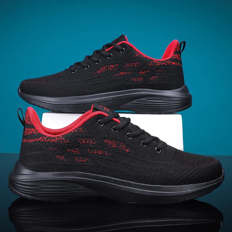 New Classic Black Sneakers Men Running Shoes Breathable Walking Shoes Men Sneakers Comfortable Jogging Sport Shoes Male Sneakers