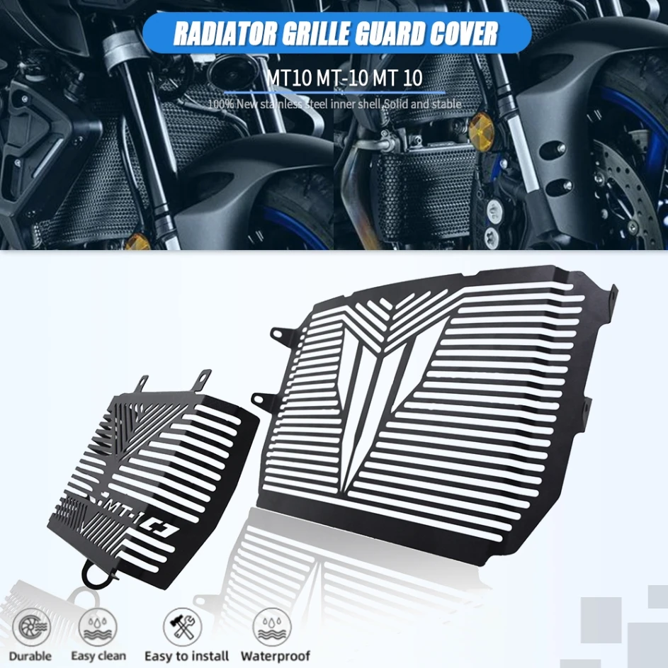 

mt-10 Mt10 Motorcycle Accessories Stainless Radiator Guard Cover Protection Grille For YAMAHA MT10 MT 10 MT-10 2016 2017 2018