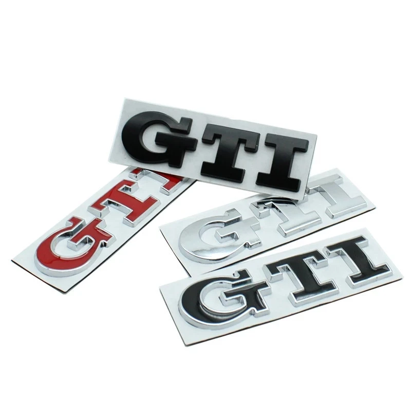 3D Metal Car GTI Logo Rear Trunk Stickers Emblem Badge Decals for Volkswagen VW Polo Golf R400 TCR MK2 MK4 MK5 MK6 MK7 | Автомобили и