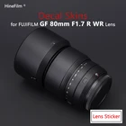 Премиум наклейка на объектив Fuji GF80 F1.7 для FUJIFILM Fujinon GF80mm F1.7 R WR Защита объектива против царапин пленка-наклейка