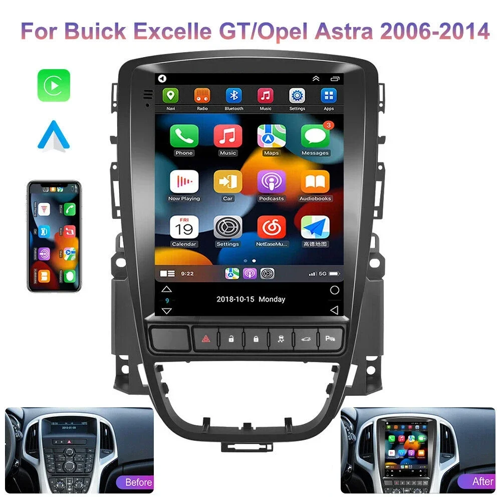 Мультимедийная система для Opel Astra J Verano 2DIN Android 14 Gps-навигация видео 4G Wi-Fi 2009 2010 2011