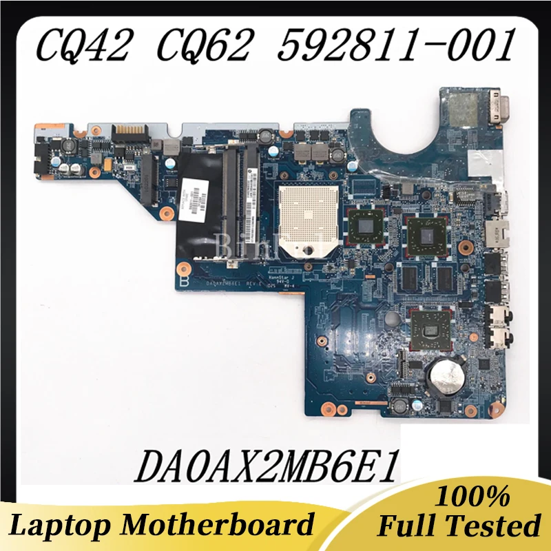 592811-001 592811-501 592811-601 Mainboard For HP Compaq Presario CQ42 CQ62 Laptop Motherboard DA0AX2MB6E1 100% Full Tested OK