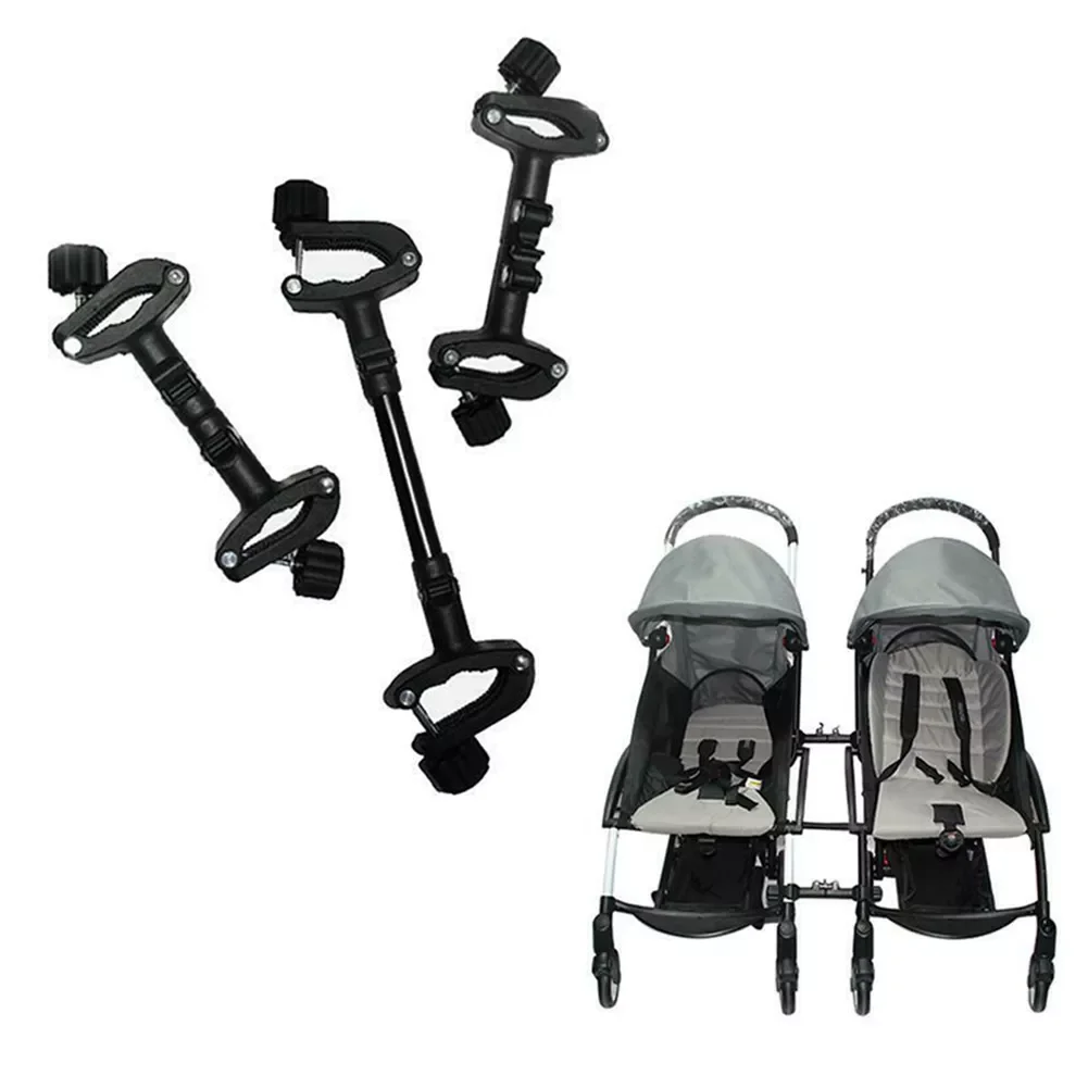 

3pcs Safety Universal Stroller Connector Pram Twins Accessories Joint Portable Adjustable Linker Hook Pushchair Coupler Bush