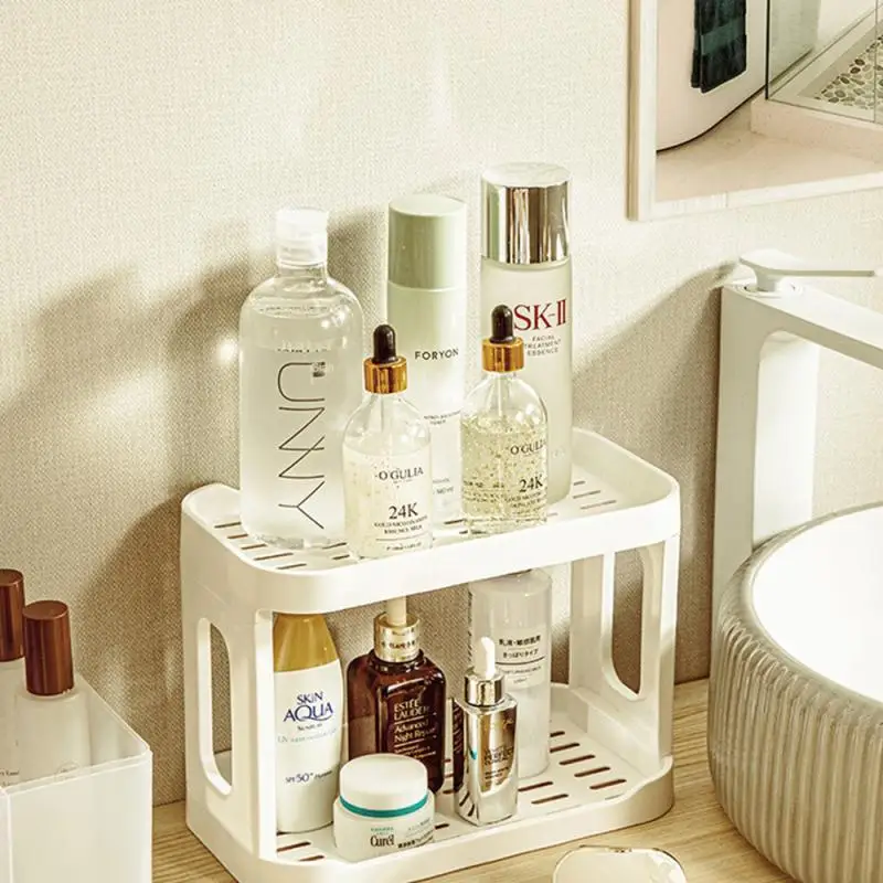 

Multifunctional Shelf Kitchen High Quality Cosmetics Storage Shelf Dresser Double Storage Rack Storage Shelf Desktop Shelf 2023