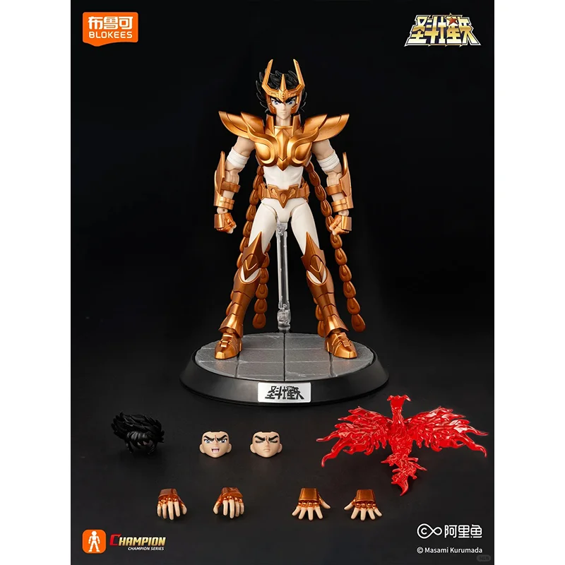 Оригинальные игрушки Blokees Saint Seiya: Фигурка Феникса Икки, Золотой Святой SAGA, сборная модель, подарки для чемпионов (art.: 3920da0f8b2df) - 3920da0f8b2df