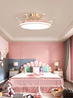 crown bedroom ceiling light creative cozy and romantic led modern light luxury second bedroom princess girl children room light
