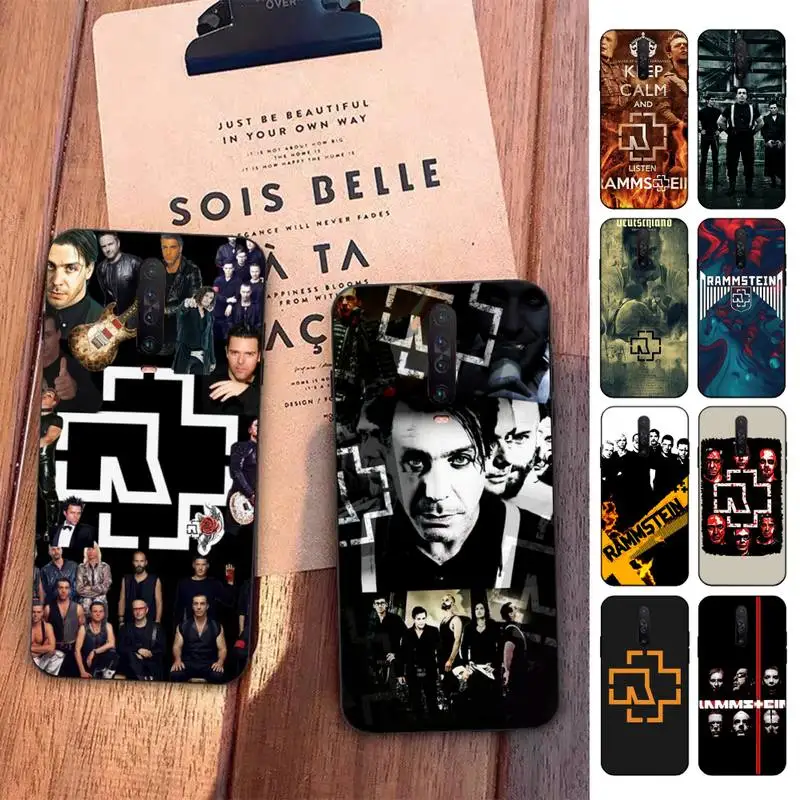 

Rock Band R-RammsteinS Phone Case For Redmi 5 6 7 8 9 10 plus pro 6 7 8 9 A GO K20 K30 K40 pro plus F3 Fundas