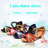 high quality new arrival wholesale girls childre adult candy colors ballroom tango salsa latin dance shoes low heel shoes