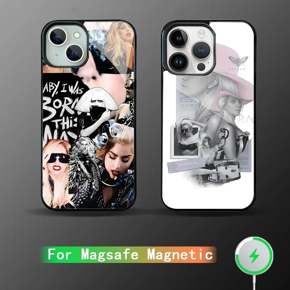 Чехол Для Телефона Singer D-LadyS-G-GagaS iPhone Pro Max 11 12 Mini С Сильной Магнитной Magsafe