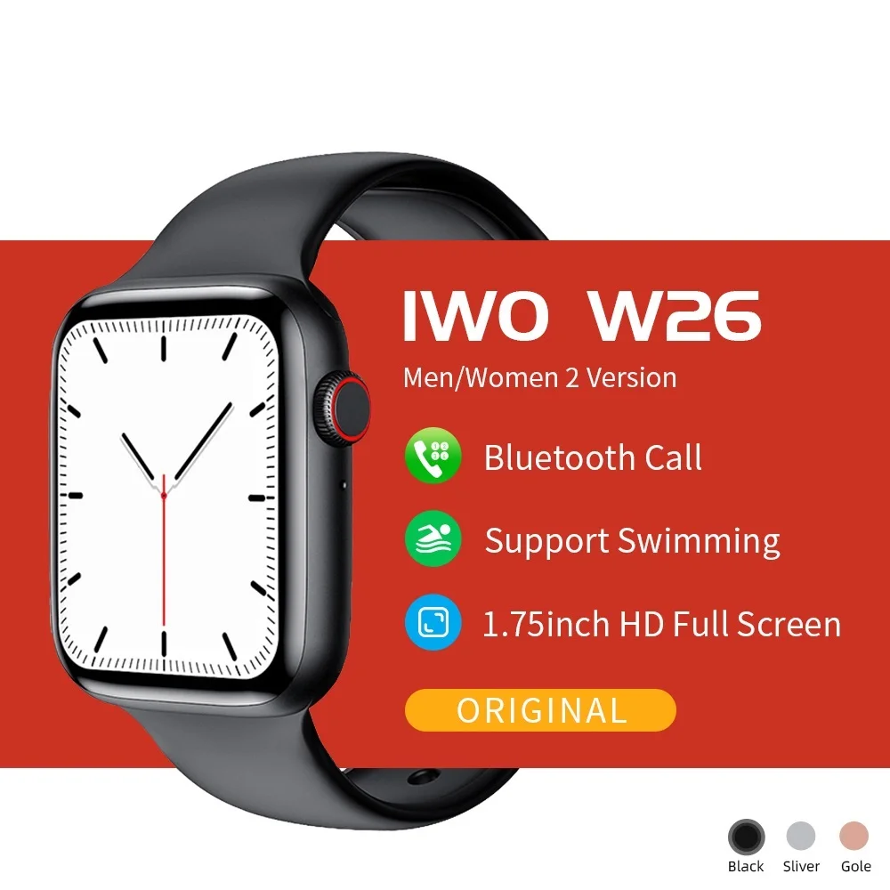 

Zurexa IWO W26 Smart Watch Men Women Dial Call Ip68 Waterproof IWO 12 Smartwatch Men Ecg PPG Pedometer Watches For Android IOS