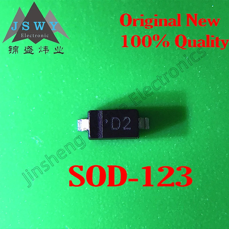 

50PCS MMSZ5227BT1G silkscreen D2 MMSZ5231BT1G E1 SMD SOD-123 1206 3.6V 5.1V voltage regulator diode 100% brand new Free shipping