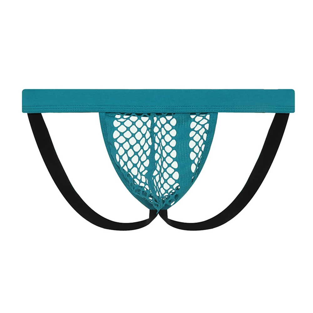 

Mens Mesh See Through Pouch Jockstrap Athletic Supporter Briefs Performance Underwear T-back Thong Breathable Underpants A50