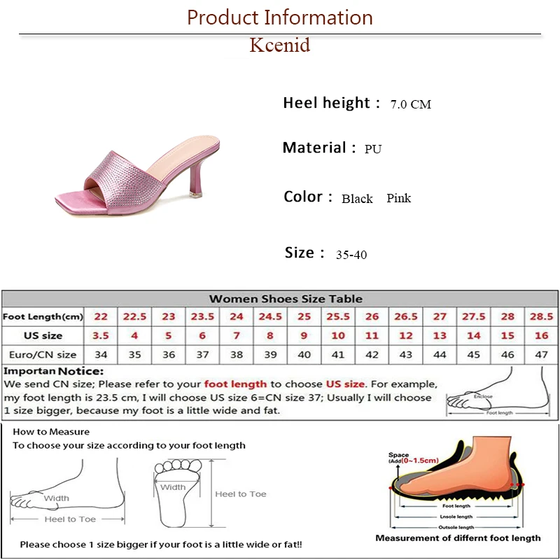 Летние шлепанцы Kcenid с квадратным носком для женщин модные блестящие шёлковые