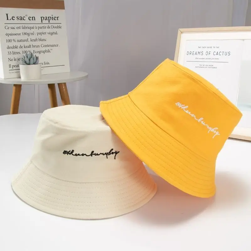 

Маленькая Маргаритка носит рыбацкую шляпу с обеих сторон женская летняя японская Солнцезащитная шляпа Детская корейская модная универсал...