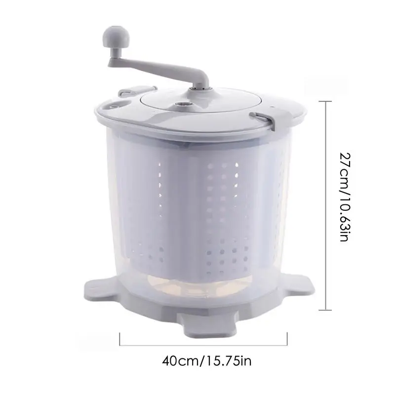 

Portable Manual Non Electric Washing Machine Hand Crank Washer Suitable For Dormitory Apartment Camping Laundry Baby Clothes