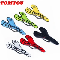 tomtou full carbon fiber bicycle saddle front seat mat cycling road mountain bike parts yellow green black red white blue