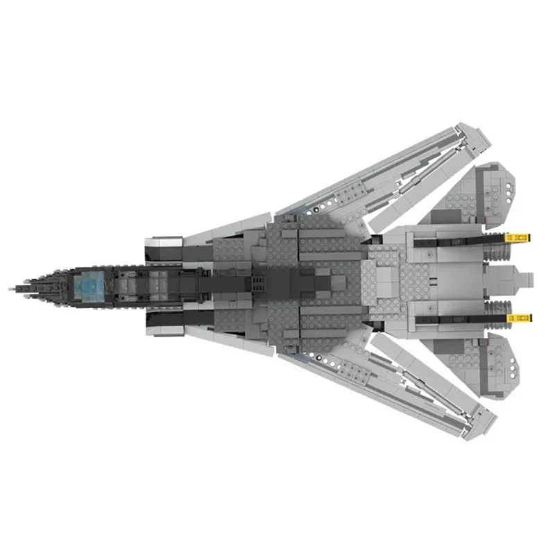 Строительные блоки Moc в стиле милитари F-14 модель TOMCAT технология самолета кирпичи