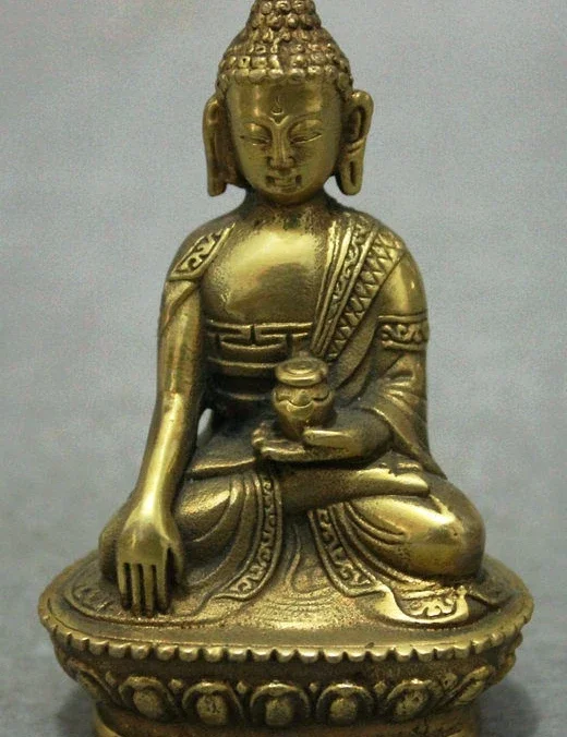 Медная латунная статуя Будды 7 см