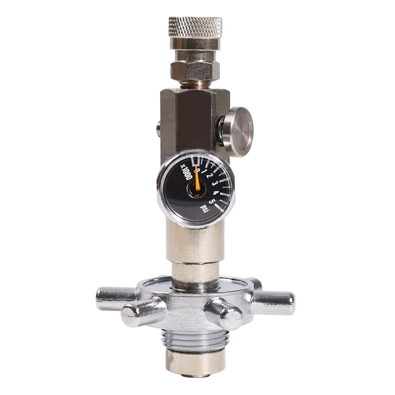 

New Upgrade PCP HPA Scuba Accessories Copper Fill Station DIN G5/8 Charging Adapter With 350Bar/5000Psi Gague