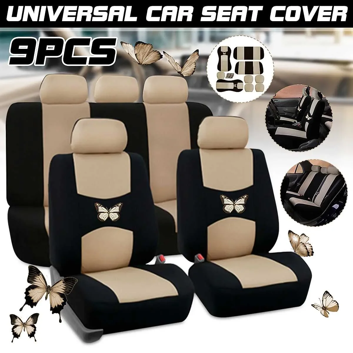 

Seat Covers Set Front Rear Car Seat Covers Automobiles Seat Covers Front Rear Interior Four Seasons Seat Protector